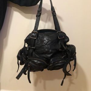 Heavy duty leather DUNLIN bag - never worn!!